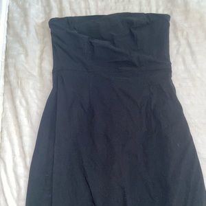 Express sleeveless black mini dress with lace details